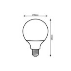 LED lemputė E27 SMD-LED 15W G95 4000K Neutrali balta