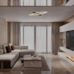 Lubinis šviestuvas Taneli2 LED 70W 3000, 4000, 6000K CCT keičiama balta spalva (Juoda, Aukso)