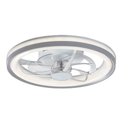 Lubinis šviestuvas Fanricius LED 40W 3000, 4000, 6000K CCT keičiama balta spalva (Sidabro)