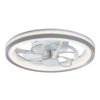Lubinis šviestuvas Fanricius LED 40W 3000, 4000, 6000K CCT keičiama balta spalva (Sidabro)