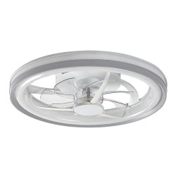 Lubinis šviestuvas Fanricius LED 40W 3000, 4000, 6000K CCT keičiama balta spalva (Sidabro)