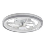 Lubinis šviestuvas Fanricius LED 40W 3000, 4000, 6000K CCT keičiama balta spalva (Sidabro)