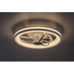 Lubinis šviestuvas Fanricius LED 40W 3000, 4000, 6000K CCT keičiama balta spalva (Sidabro)