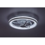 Lubinis šviestuvas Fanricius LED 40W 3000, 4000, 6000K CCT keičiama balta spalva (Sidabro)