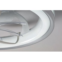 Lubinis šviestuvas Fanricius LED 40W 3000, 4000, 6000K CCT keičiama balta spalva (Sidabro)