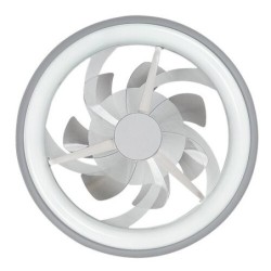 Lubinis šviestuvas Fanricius LED 40W 3000, 4000, 6000K CCT keičiama balta spalva (Sidabro)