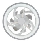 Lubinis šviestuvas Fanricius LED 40W 3000, 4000, 6000K CCT keičiama balta spalva (Sidabro)