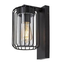 Sieninis lauko šviestuvas Tarpa E27 1x MAX 40W (juoda)