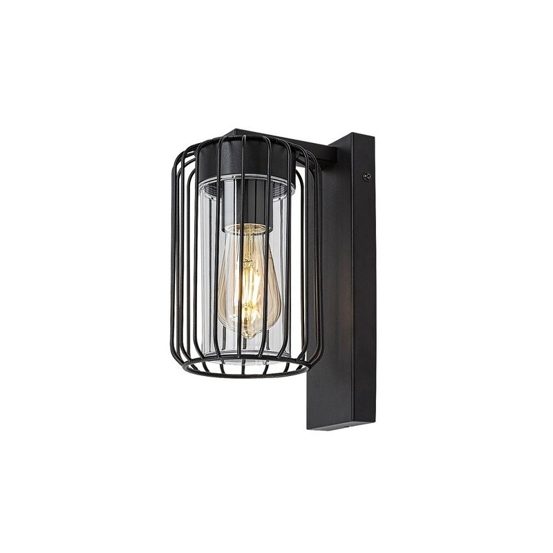 Sieninis lauko šviestuvas Tarpa E27 1x MAX 40W (juoda)