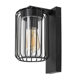 Sieninis lauko šviestuvas Tarpa E27 1x MAX 40W (juoda)