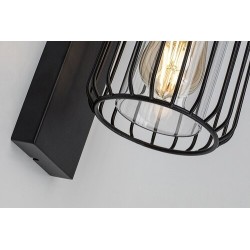 Sieninis lauko šviestuvas Tarpa E27 1x MAX 40W (juoda)