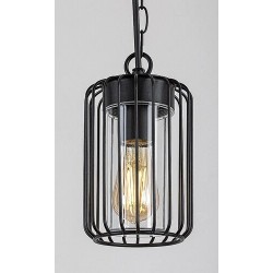 Pakabinamas lauko šviestuvas Tarpa E27 1x MAX 40W (juoda)