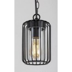 Pakabinamas lauko šviestuvas Tarpa E27 1x MAX 40W (juoda)