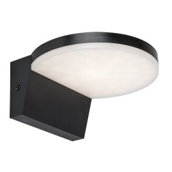 Sieninis lauko šviestuvas Batida LED 9W 2700, 4000, 6500K CCT keičiama balta spalva (juoda)