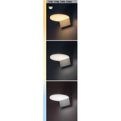 Sieninis lauko šviestuvas Batida LED 9W 2700, 4000, 6500K CCT keičiama balta spalva (balta)