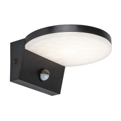 Sieninis lauko šviestuvas Batida LED 9W 2700, 4000, 6500K CCT keičiama balta spalva (juoda)