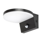 Sieninis lauko šviestuvas Batida LED 9W 2700, 4000, 6500K CCT keičiama balta spalva (juoda)