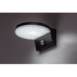 Sieninis lauko šviestuvas Batida LED 9W 2700, 4000, 6500K CCT keičiama balta spalva (juoda)
