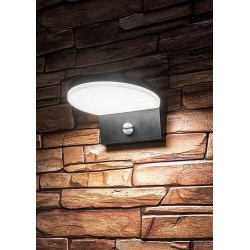 Sieninis lauko šviestuvas Batida LED 9W 2700, 4000, 6500K CCT keičiama balta spalva (juoda)