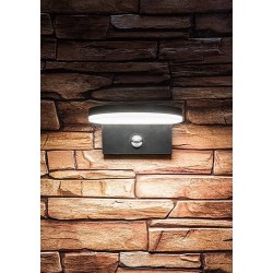 Sieninis lauko šviestuvas Batida LED 9W 2700, 4000, 6500K CCT keičiama balta spalva (juoda)