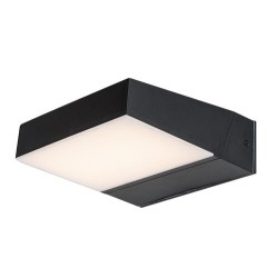 Sieninis lauko šviestuvas Laxa LED 14W 2700, 4000, 6500K CCT keičiama balta spalva (juoda)