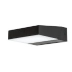 Sieninis lauko šviestuvas Laxa LED 14W 2700, 4000, 6500K CCT keičiama balta spalva (juoda)