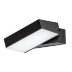 Sieninis lauko šviestuvas Laxa LED 14W 2700, 4000, 6500K CCT keičiama balta spalva (juoda)