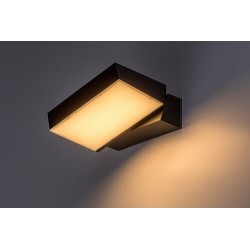 Sieninis lauko šviestuvas Laxa LED 14W 2700, 4000, 6500K CCT keičiama balta spalva (juoda)
