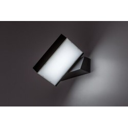 Sieninis lauko šviestuvas Laxa LED 14W 2700, 4000, 6500K CCT keičiama balta spalva (juoda)