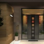 Sieninis lauko šviestuvas Laxa LED 14W 2700, 4000, 6500K CCT keičiama balta spalva (juoda)