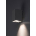 Sieninis lauko šviestuvas Urfa LED 9W 2700, 4000, 6500K CCT keičiama balta spalva (balta)