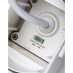 Sieninis lauko šviestuvas Urfa LED 9W 2700, 4000, 6500K CCT keičiama balta spalva (balta)