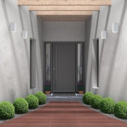 Sieninis lauko šviestuvas Urfa LED 18W 2700, 4000, 6500K CCT keičiama balta spalva (balta)
