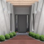 Sieninis lauko šviestuvas Urfa LED 18W 2700, 4000, 6500K CCT keičiama balta spalva (balta)
