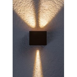 Sieninis lauko šviestuvas Hallstatt LED 10W 3000K Šilta balta (ruda)