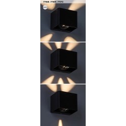 Sieninis lauko šviestuvas Hallstatt LED 10W 3000K Šilta balta (ruda)