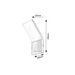 Sieninis lauko šviestuvas Tolna LED 10W 3000K Šilta balta (juoda)