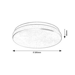 Lubinis lauko šviestuvas Lowar LED 18W 3000, 4000, 6000K CCT keičiama balta spalva (balta)