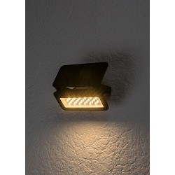Sieninis lauko šviestuvas Tarcal LED 8W 3000, 4000, 6500K CCT keičiama balta spalva (juoda)