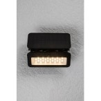 Sieninis lauko šviestuvas Tarcal LED 8W 3000, 4000, 6500K CCT keičiama balta spalva (juoda)