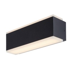 Sieninis lauko šviestuvas Mataro LED 12W 3000K Šilta balta (juoda)