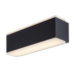 Sieninis lauko šviestuvas Mataro LED 12W 3000K Šilta balta (juoda)