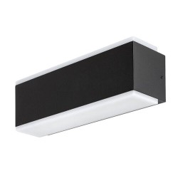Sieninis lauko šviestuvas Mataro LED 12W 3000K Šilta balta (juoda)