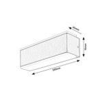 Sieninis lauko šviestuvas Mataro LED 12W 3000K Šilta balta (juoda)