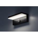 Sieninis lauko šviestuvas Zaragoza LED 9W 2700, 4000, 6500K CCT keičiama balta spalva (juoda)
