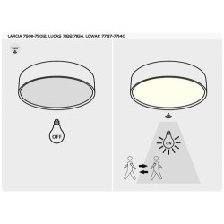 Lubinis lauko šviestuvas Lowar LED 18W 3000K Šilta balta (balta)