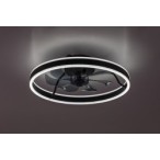 Lubinis šviestuvas Fanfy LED 40W 3000, 4000, 6000K CCT keičiama balta spalva (juoda)