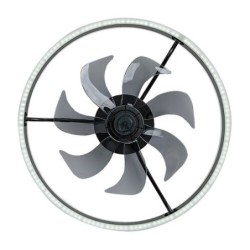 Lubinis šviestuvas Fanfy LED 40W 3000, 4000, 6000K CCT keičiama balta spalva (juoda)