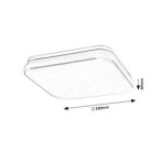 Lubinis šviestuvas Lowar LED 12W 3000, 4000, 6000K CCT keičiama balta spalva (balta)