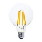 LED lemputė E27 Filament-LED 12W G95 3000K Šilta balta